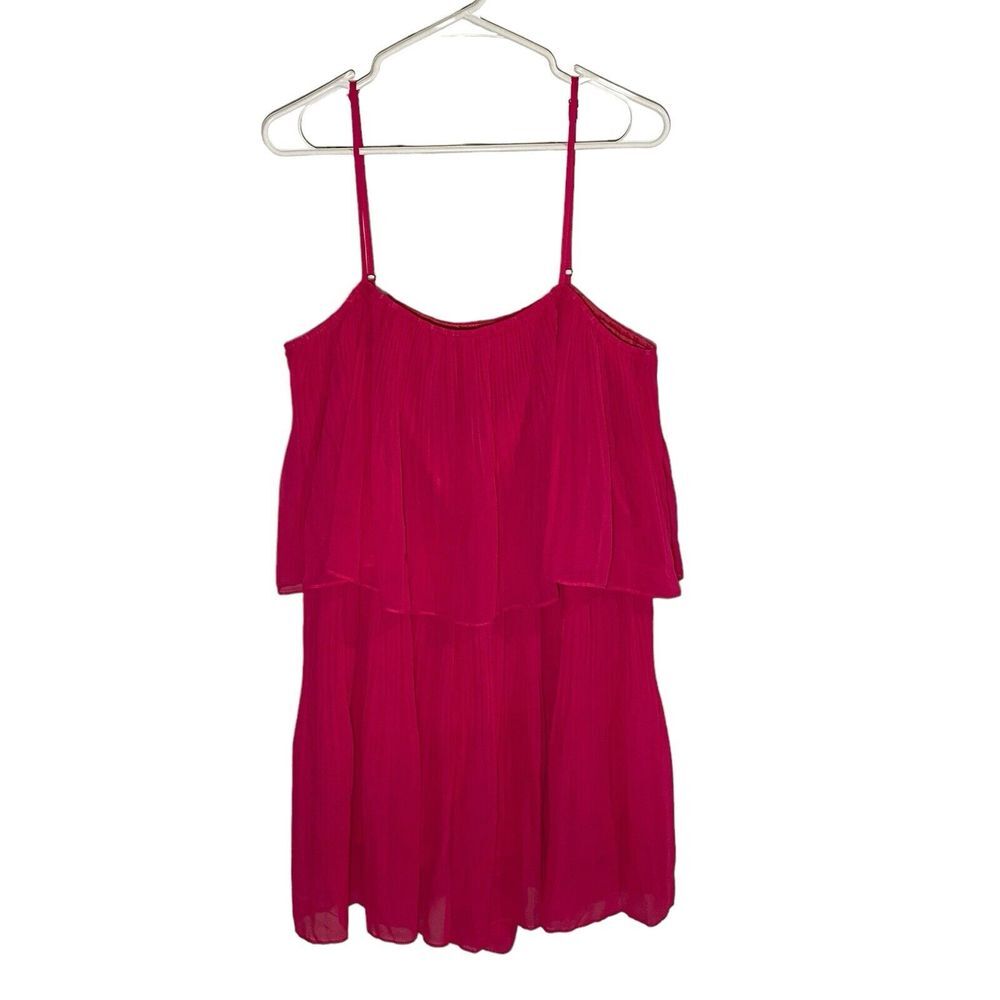Women’s Spaghetti Strap Romper in Fuchsia